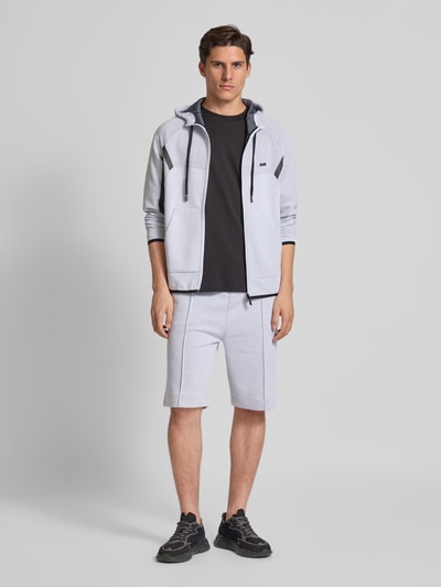 BOSS Green Regular Fit Sportshorts mit Baumwolle Weiss 1