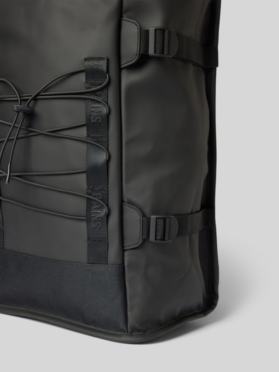 RAINS Rucksack in unifarbenem Design Black 3