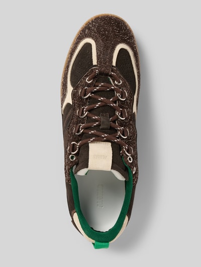 ALOHAS Sneaker aus echtem Leder mit Kontrastbesatz Dunkelbraun 3