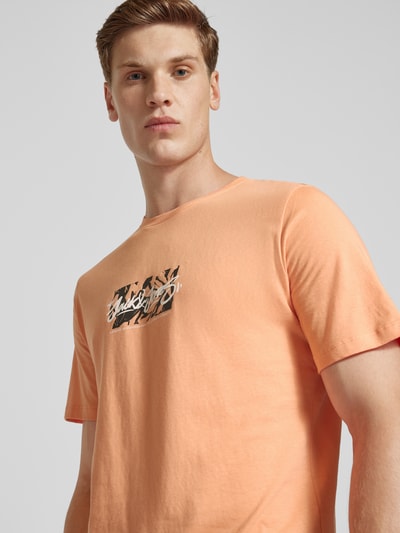 Jack & Jones T-Shirt mit Label-Print Apricot 3