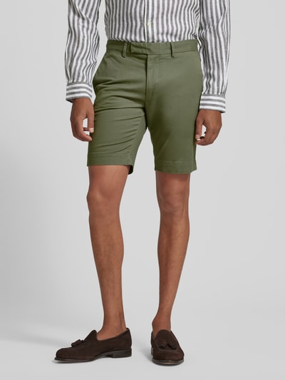 Polo Ralph Lauren Slim Stretch Fit Shorts im unifarbenen Design Khaki 4