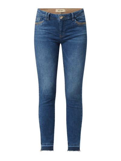 MOS MOSH Slim fit jeans met stretch Blauw gemêleerd - 2