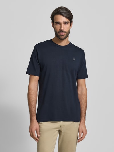 Marc O'Polo T-Shirt mit Label-Print Marine 4