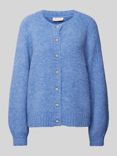 FREE/QUENT Cardigan mit durchgehender Knopfleiste Modell 'LOUISA' Rauchblau 1