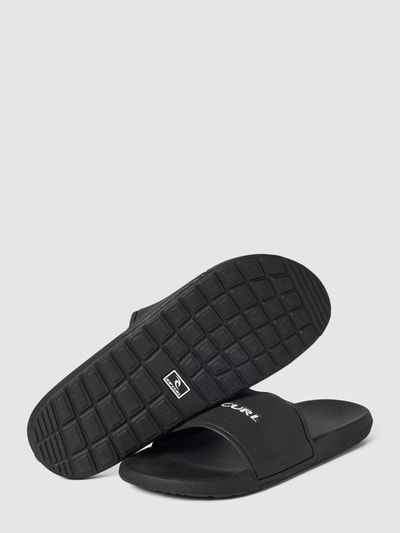 Rip Curl Slippers met labelprint, model 'SIDE SLIDE' Zwart - 4