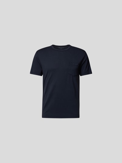 Officine Générale T-Shirt mit Brusttasche Dunkelblau 2