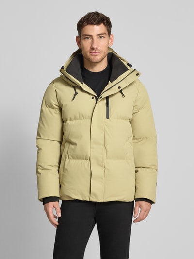 GOFRANCK Kurtka pikowana z kapturem model ‘BAYU’ Jasnozielony 4