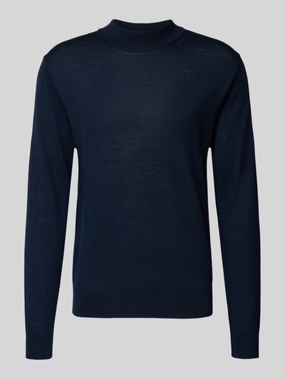 Manuel Ritz Gebreide pullover van merinowol Marineblauw - 2