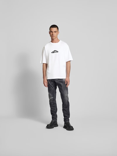 Dsquared2 T-Shirt mit Label-Print Weiss 1