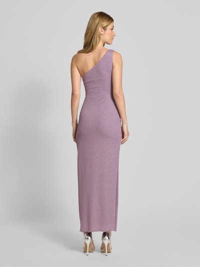 TROYDEN COLLECTION Abendkleid mit One-Shoulder-Träger und Raffungen Mauve 5