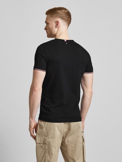 Tommy Hilfiger T-Shirt mit Label-Print Black 5