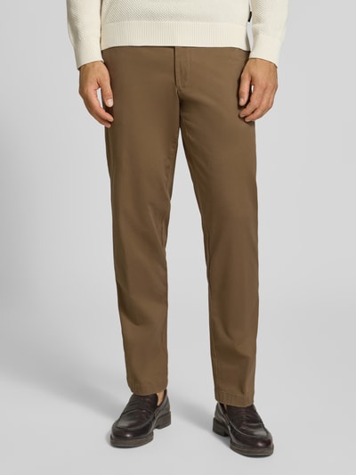 Hiltl Regular Fit Chino aus Baumwoll-Mix Modell 'PEAKER' Taupe 4