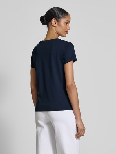 Tom Tailor Denim Regular Fit T-Shirt aus reine Baumwolle Dunkelblau 5