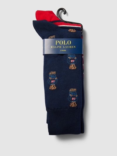 Polo Ralph Lauren Underwear Socken mit Allover-Muster im 2er-Pack Marine 3