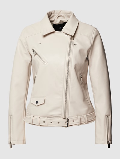 WITHBLACK Jacke in Leder-Optik Offwhite 2