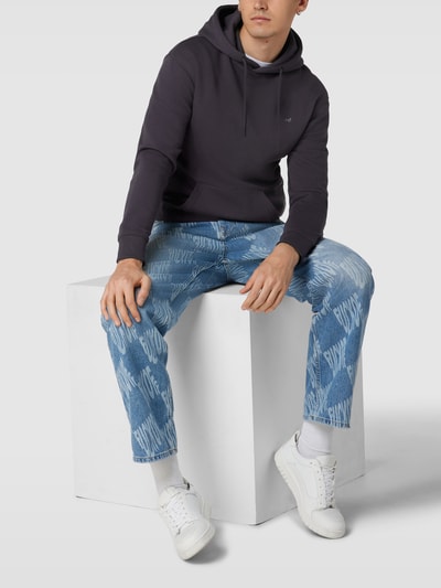 Blend Hoodie mit Label-Design Modell 'Downton' Marine 1
