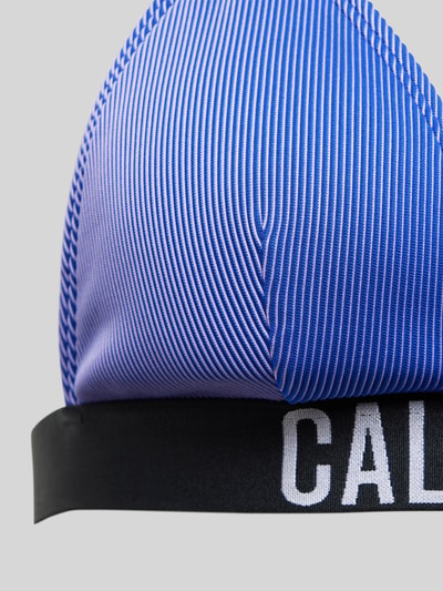 Calvin Klein Underwear Bikini-Oberteil mit elastischem Label-Bund Blau 2