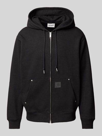 Carhartt Work In Progress Sweatjacke mit Label-Patch Modell 'ELDON' Black 2