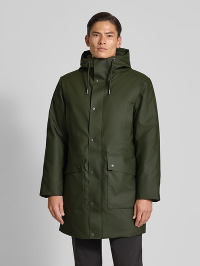 RAINS Funktionsjacke mit Kapuze Oliv 4
