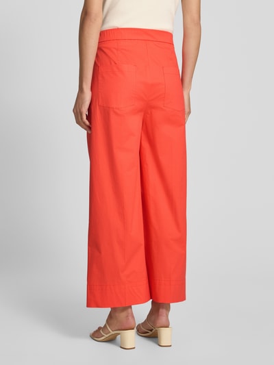 Luisa Cerano Wide leg broek met bandplooien Koraal - 5