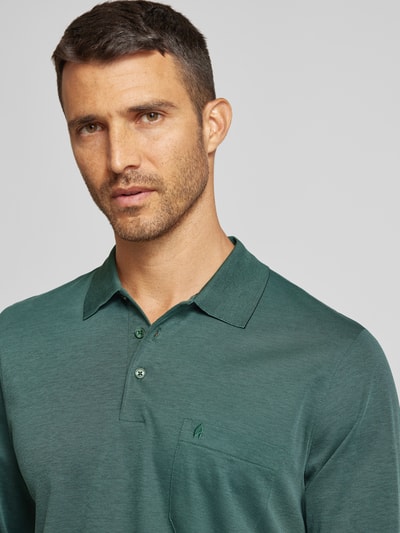 RAGMAN Regular fit poloshirt met borstzak Groen - 3