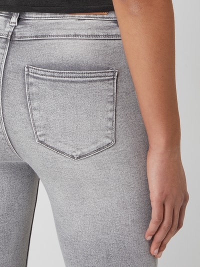 Only Skinny Fit Jeans mit Stretch-Anteil Modell 'Mila' Hellgrau 3