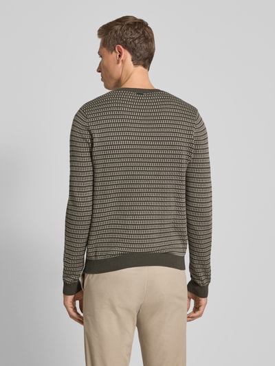 Antony Morato Gebreide pullover met ribboorden Olijfgroen - 5