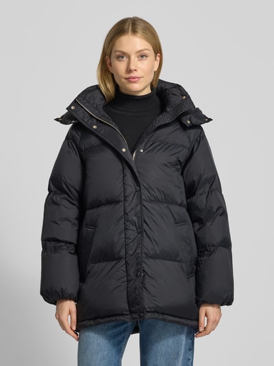 GANT Daunenjacke mit Kapuze und Eingrifftaschen BLACK 4