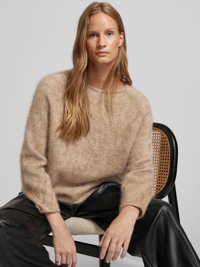 (The Mercer) N.Y. Gebreide pullover van kasjmier met ronde hals Taupe - 3