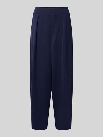 Productfoto, Barrel Fit Sweatpants uit modalmix van Rich & Royal, donkerblauw, met stretch, plooien en elastische band