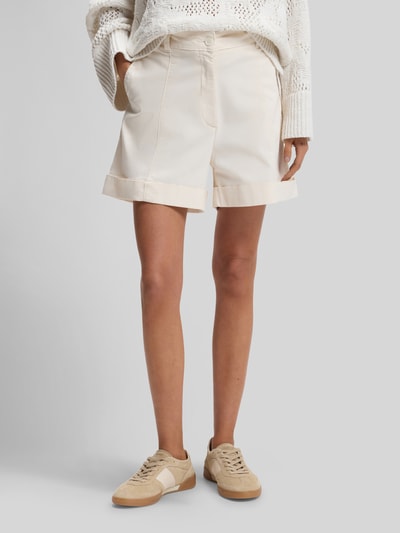 BOSS Orange relaxed fit short van katoenmix model 'TANESSA-D' Offwhite - 4