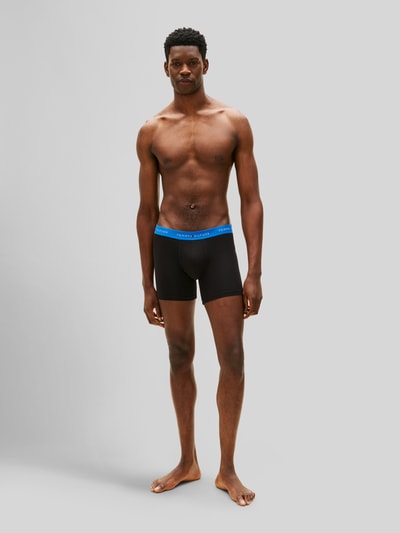 Tommy Hilfiger obcisłe bokserki o kroju regular fit z mieszanki bawełny w zestawie 3 szt. Oceaniczny 1