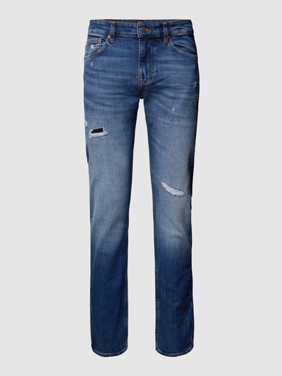 BOSS Orange Jeans met labeldetail, model 'Delaware' Blauw - 2