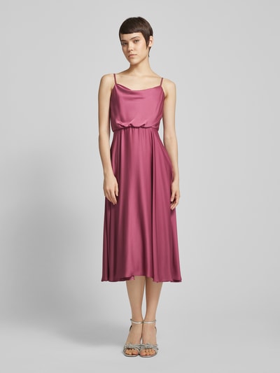 Jake*s Cocktail Cocktailkleid mit Wasserfall-Ausschnitt Rose Melange 4