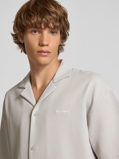 Pegador Relaxed fit vrijetijdsoverhemd met structuurmotief, model 'TROY' Lichtgrijs - 3