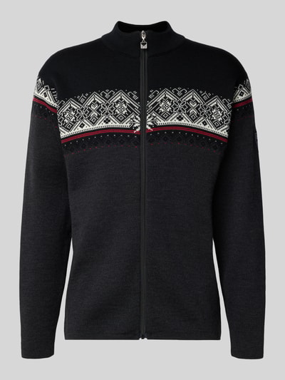 Dale of Norway Gebreid jack van wol met opstaande kraag en ritssluiting Antraciet - 2