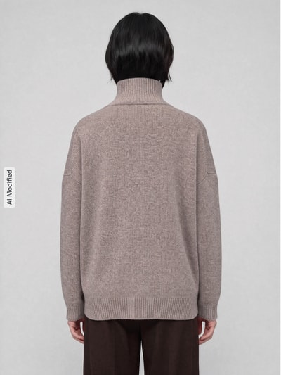 Weekend Max Mara Loose fit pullover van pure wol model 'BORGIA' Lichtbruin - 5