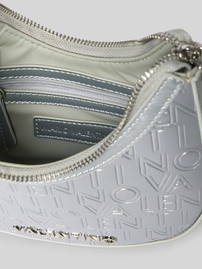 VALENTINO BAGS Handtas met labelapplicatie, model 'GERANIUM' Zilver - 4