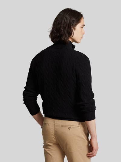 Polo Ralph Lauren Regular fit schipperstrui van mix van wol en kasjmier Zwart - 5