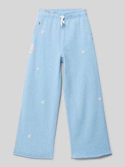 Polo Ralph Lauren Kids Sweatpants met bloemenborduursels Bleu - 1