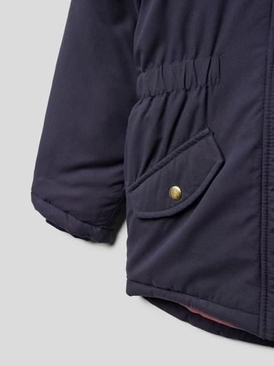 Name It Parka met drukknoopzakken, model 'Marlin' Blauw - 2