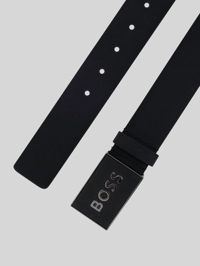 BOSS Gürtel aus echtem Leder Modell 'BOSS_ICON' Black 3