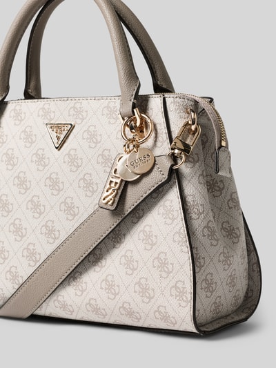 Guess Satchel Bag mit Label-Detail Modell 'NOELLE' Taupe 3