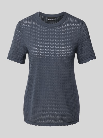 Pieces Loose Fit T-Shirt aus reiner Baumwolle Modell 'SCOUT' Marine 2