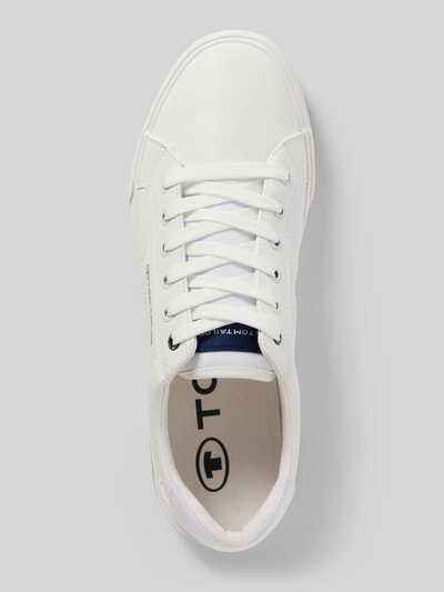 Tom Tailor Low Top Sneaker in Lederoptik Modell 'STEVE' Weiss 3