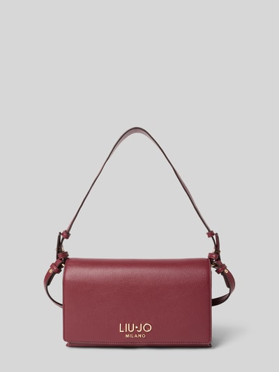 Liu Jo White Handtasche mit Label-Applikation und Schulterriemen Bordeaux 2