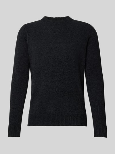 camel active Slim fit pullover in gebreide look, model 'Chinile' Antraciet - 2