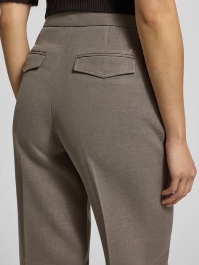 Tommy Hilfiger Straight leg fit broek met viscose Taupe - 3