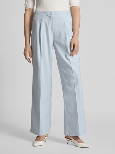 OPUS Stoffen broek met persplooien en steekzakken, model 'Maiga' Lichtblauw - 4