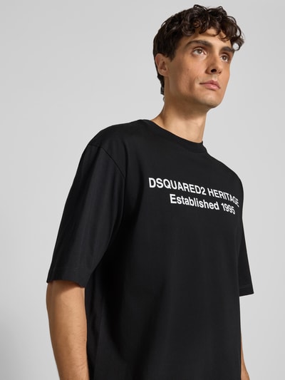 Dsquared2 T-Shirt mit Label-Print Black 3